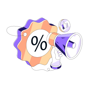 Discount Marketing, Promotion Discount, Publicity Discount, Announcement Discount, Digital Marketing icon