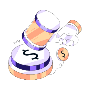 Financial Law, Money Law, Law And Order, Auction, Bid icon