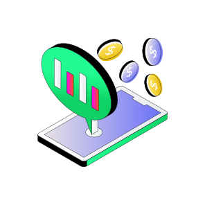 Mobile Data Analytics, Infographic, Statistics, Business Data, Financial Chart icon