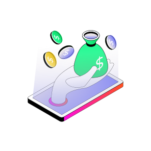 Mobile Money, Mobile Investment, Online Money, Online Cash, Mobile Loan icon