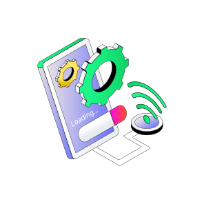 Mobile Update, Mobile Installation, Loading Indicator, Buffering, Phone Update icon