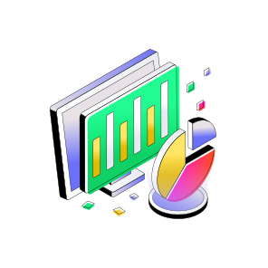 Online Data Analytics, Online Infographic, Online Statistics, Business Data, Bar Chart icon