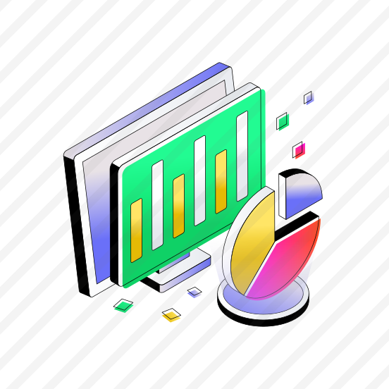 Online Data Analytics, Online Infographic, Online Statistics, Business Data, Bar Chart preview