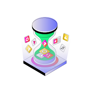 Social Media Hours, Social Media Time, Social Network, Social Platform, Social Community icon