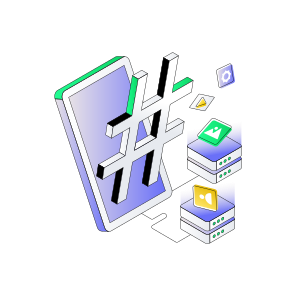 Social Media Technology, Mobile Hashtag, Mobile Hash, Octothorpe, Phone Hashtag icon