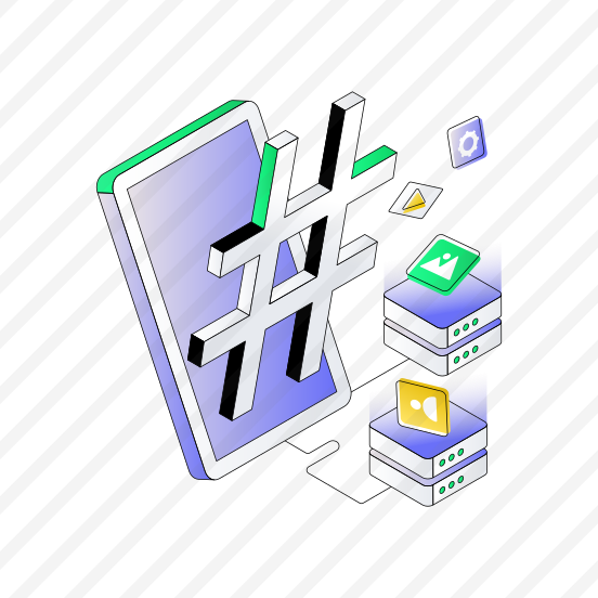 Social Media Technology, Mobile Hashtag, Mobile Hash, Octothorpe, Phone Hashtag preview