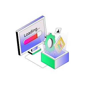 System Loading, System Installation, Loading Indicator, Buffering, System Update icon
