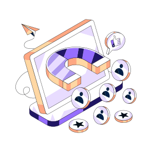 Attract Users, Social Media Attraction, Appeal Users, Appeal Consumers, Attract Persons icon