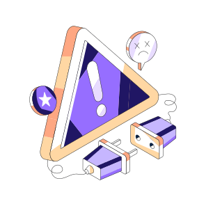 Network Lost, Network Error, Network Alert, Network Warning, Network Caution icon