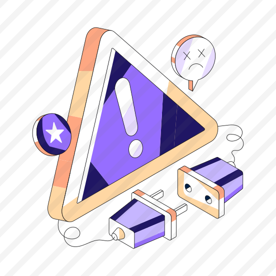 Network Lost, Network Error, Network Alert, Network Warning, Network Caution preview