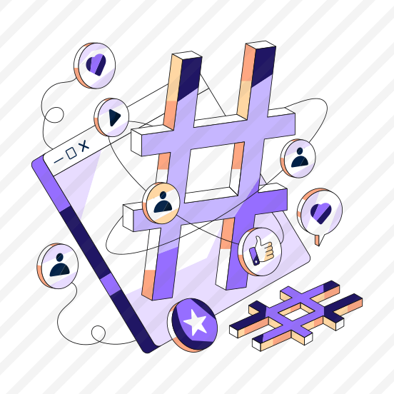 Social Media Technology, Social Media Hashtag, Social Hash, Octothorpe, Hashtag preview