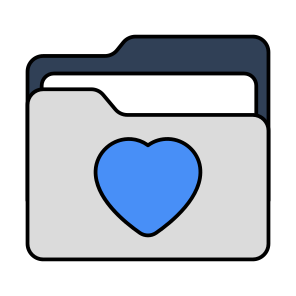 Love Folder, Document, Doc, Archive, Binder icon