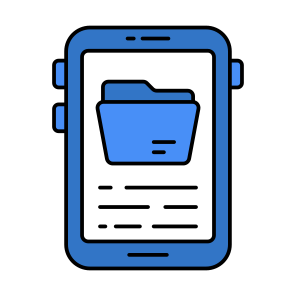Mobile Folder, Mobile Document, Mobile Doc, Mobile Archive, Mobile Data icon