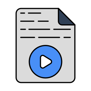 Video File, File Format, Filetype, File Extension, Document icon
