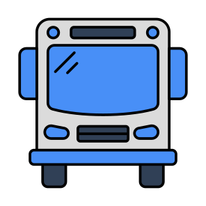 Bus, Coach, Vehicle, Automobile, Automotive, icon