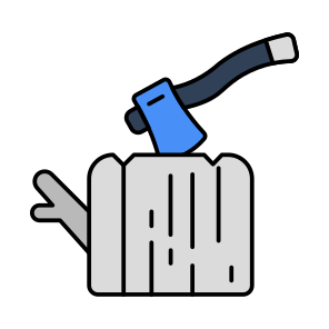 Logging, Tree Cut, Forest Cut, Trunk Cut, Deforestation icon