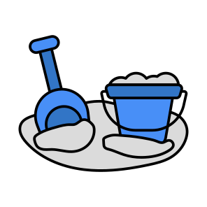 Mud Pail, Spade, Digging Tool, Digging, Construction Tool, icon