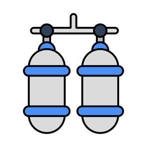 Oxygen Cylinders, Oxygen Tanks, Respiratory Tanks, Oxygen Gas, Oxygen Containers, icon
