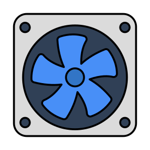 Computer Fan, Cooling Fan, Exhaust, Pc Fan, Computer Accessory icon
