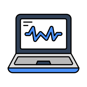 Online Ecg, Eco Monitor, Ekg, Electrocardiogram, Cardiogram Display icon