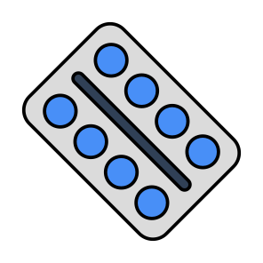 Pills Strip, Tablets Strip, Capsule Strip, Pills Blister, Medicine icon