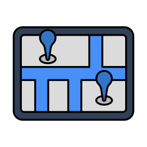 Location Pins, Direction, Gps, Navigation, Geolocation icon