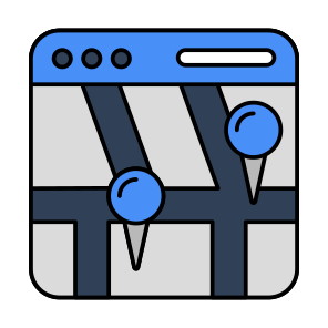 Online Maps, Online Navigation, Online Gps, Online Geolocation, Online Location icon