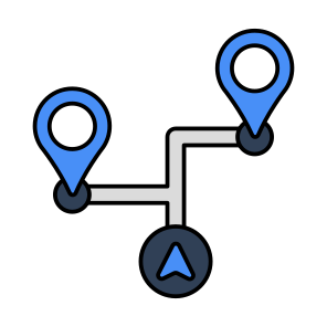 Route, Location, Directions, Gps, Navigation, icon