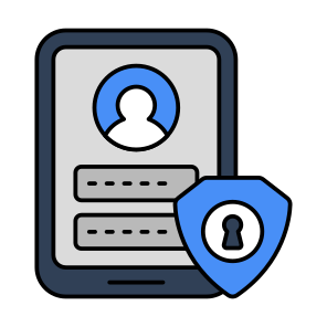Mobile Profile Login, Profile Sign In, Account Login, Account Sign In, Secure Profile, icon