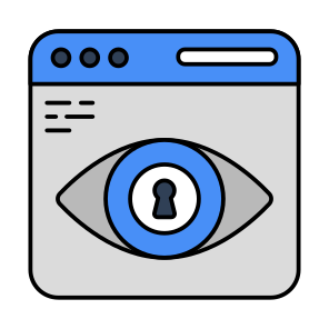 Security Monitoring, Inspection, Security Visualization, Eye Security, Eye Protection icon