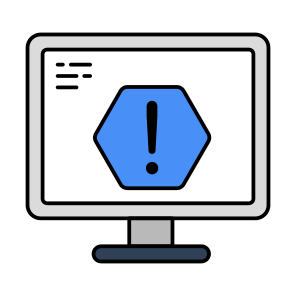 System Error, System Alert, System Warning, Computer Warning, System Caution icon