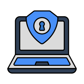 System Security, System Protection, Secure System, Laptop Security, Laptop Protection, icon