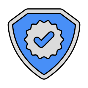 Verified Shield, Safety Shield, Buckler, Protection Shield, Locked Shield, icon