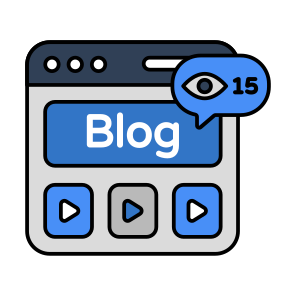 Online Video, Video Streaming, Play Video, Blog Video, Web Blog icon