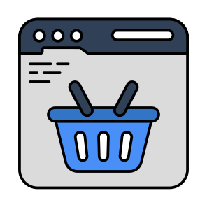 Web Shopping, Eshopping, Ecommerce, Shopping Website, Buy Online icon