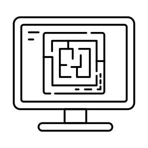 Labyrinth Computer Game, Maze, Intricacy, Tangle, Complex icon