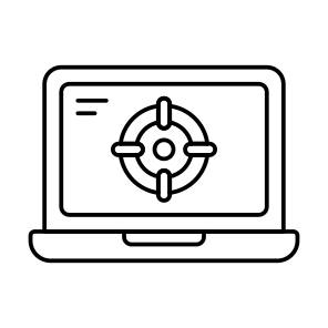 Online Target, Online Aim, Online Objective, Online Goal, Online Purpose icon
