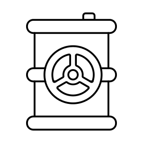 Toxic Barrel, Toxic Drum, Radioactive Barrel, Radioactive Drum, Toxic Container icon