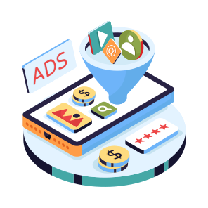 Ad Funnel, Advertising Filtration, Ad Extraction, Ad Pouring, Mobile Funnel icon