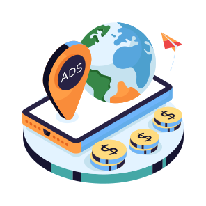 Ad Location, Direction, Gps, Navigation, Advertising Location icon