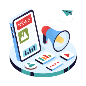 Business News Marketing, Business Promotion, Business Publicity, Business Campaign, Business Announcement icon