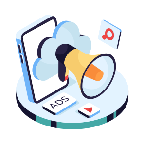 Cloud Marketing, Cloud Announcement, Cloud Promotion, Cloud Publicity, Cloud Campaign, icon