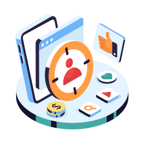 Headhunting, Target Profile, Target Person, Target Talent, Target User icon