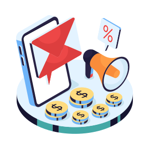 Mail Marketing, Mail Promotion, Mail Publicity, Mail Campaign, Email Marketing,vector icon