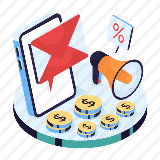 Mail Marketing, Mail Promotion, Mail Publicity, Mail Campaign, Email Marketing,vector preview