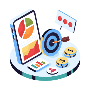 Mobile Data Analytics, Infographic, Statistics, Data Chart, Online Graph, icon