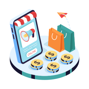 Online Shopping Marketing, Shopping Publicity, Shopping Campaign, Shopping Announcement icon