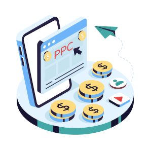 Pay Per Click, Ppc, Cpc, Cost Per Click, Mobile Click icon