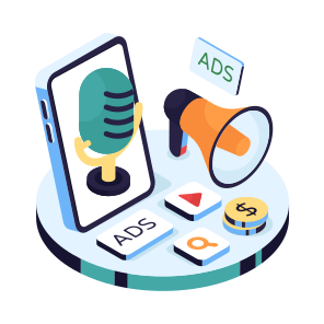 Radio Ad, Radio Advertisement, Microphone Ad, Audio Ad, Audio Advertisement icon