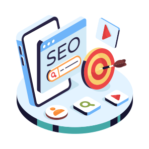 Seo Website, Search Engine Optimization, Optimizational Research, Online Marketing, Digital Marketing icon